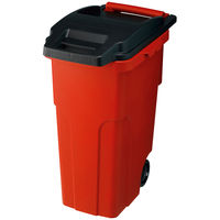 リス　ゴミ箱　キャスターペール2輪46L　レッド　GGYE002（直送品）