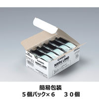 カシオ CASIO ネームランド テープ スタンダード 幅18mm 白ラベル 黒文字 30個 8m巻 XR-18WE-5P-E