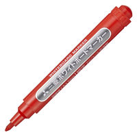 三菱鉛筆(uni) ホワイトボードマーカー 細字丸芯 赤 PWB2M - アスクル