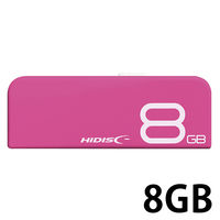 磁気研究所 USBメモリー USB2.0 スライド式 HIDISC HDUF116S8G2シリーズ 8GB