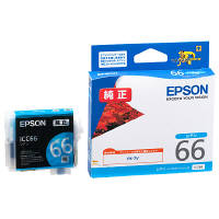 エプソン（EPSON） 純正インク ICC66 シアン IC66シリーズ 1個