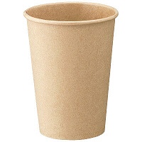 【アウトレット】ペーパーカップ　未晒し　9オンス（270ml）　1袋（50個入） オリジナル