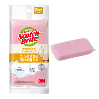 スリーエム（3M）スコッチブライト 泡立ちゆたか ネットスポンジ 抗菌 キッチン キズつけない ピンク WNT-77KP（1個入）