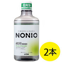 マウスウォッシュ NONIO ノニオ スプラッシュシトラスミント アルコール配合 超爽快 600mL 1セット（2本）口臭対策 医薬部外品 ライオン