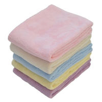 【アウトレット】【Goエシカル】ふぞろいのタオルたち フェイスタオル5枚セット 色柄おまかせ マイクロファイバー素材 1セット（5枚入）