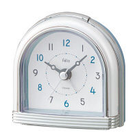 【アウトレット】ノア精密 ミニアラームクロック：スカッシュ 置時計 1個 FEA142 WH