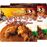 【アウトレット】ハウス食品 具の逸品 骨付きチキンのインド風カレー ＜インドカリーの名店「デリー」監修＞ 1セット（260g×2個）