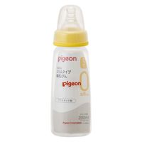 ピジョン スリムタイプ哺乳びん プラスチック製 シリコーンゴム製乳首付　200ml 1個