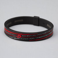 【ワゴンセール】ラクワ ブレスS スラッシュラメ ブラック/レッド 15cm 1個 ファイテン