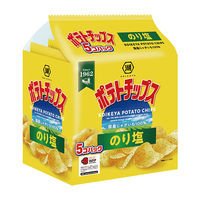 湖池屋　 ポテトチップス のり塩 5個パック 1袋　スナック菓子