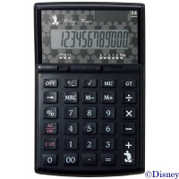 【アウトレット】サンスター文具　電卓12桁　ミッキー黒　S9454764　1個 オリジナル