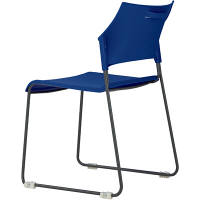 【軒先渡し】サンケイ　会議椅子　ブルー　CM395-MS　1箱（4脚入）　（直送品）