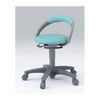 【設置込】イトーキ　サポートスツール　背付ビニールレザー　リップルグリーン（直送品）