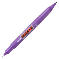 プロッキー 水性ペン 細・極細ツイン 紫 10本 三菱鉛筆 uni - アスクル