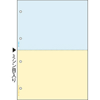 ヒサゴ マルチプリンタ帳票 A4カラー2面4穴 FSC2011Ｚ 1箱（1200枚入