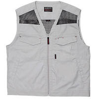 カジメイク　サマーソルジャーベスト　シルバーグレー　3L　（取寄品）