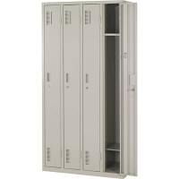 使用不可OAスチールロッカー4連4人用　ライトグレー（取寄品）