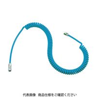 トラスコ中山 TRUSCO ウレタンコイルホース細巻 ストレート型 2.4m CHA-500 1本 231-5459（直送品）