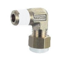 トラスコ中山 TRUSCO クイックシール継手 エルボ φ4X2.5 呼びR1/8 TS-4X25-01L 1個 257-4802（直送品）