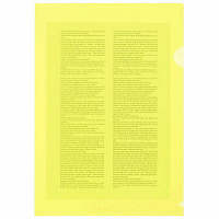 アスクル　カラークリアーホルダー　イエロー　94157　1セット（200枚：20枚入×10袋）