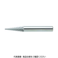 トラスコ中山 TRUSCO 超硬バー テーパー型 Φ6(14°)X刃長19X軸6 シングル TB5C060S 1本 384-0654（直送品）