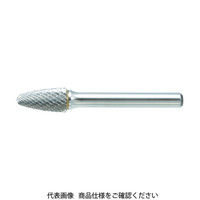 トラスコ中山 TRUSCO 超硬バー 砲弾型 Φ9.5X刃長19X軸6 シングルカット TB3C095S 1本 384-0409（直送品）