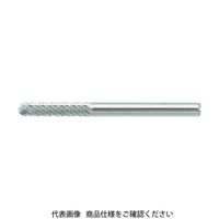 トラスコ中山 TRUSCO 超硬バー 先丸円筒型 Φ3X刃長14X軸3 シングルカット TB2A030S 1本 384-0310（直送品）