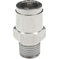 日本ピスコ PISCO チューブフィッティング ブラスストレート チューブ8 ネジR1/8 ゴムHNBR KC8-01 1個（直送品）