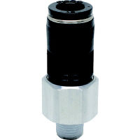 日本ピスコ ピスコ ロータリジョイント ストレートチューブ12ネジR1/4 RC12-02 1個 378-2697（直送品）