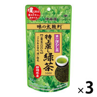 【水出し可】伊藤園 味の太鼓判 特上蒸し緑茶1000 1セット（100g×3袋）
