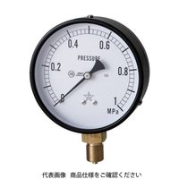 右下精器製造 右下 一般圧力計(A枠立型・φ100) 圧力レンジ0~0.50MPa G411-211-M-0.5MP 1個 325-9978（直送品）