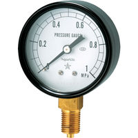 右下精器製造 右下 一般圧力計（A枠立型・φ60） 圧力レンジ0.0～0.10MPa G211-111-V-0.1MP 325-9471（直送品）
