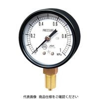 右下精器製造 右下 一般圧力計(A枠立型・φ60) 圧力レンジ0.0~0.40MPa G211-111-V-0.4MP 1個（直送品）