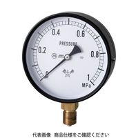 右下精器製造 右下 スター (圧力計)(A枠立型・φ100) 圧力レンジ0.0~1.60MPa S-41-1.6MP 1個 321-4184（直送品）