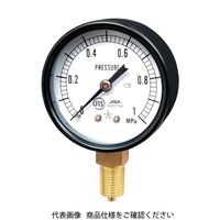 右下精器製造 右下 スター (圧力計)(A枠立型・φ60) 圧力レンジ0.0~0.60MPa S-21-0.6MP 1個 321-3871（直送品）