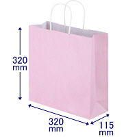 【紙袋】手提げ紙袋カラータイプ パステルカラー／スーパーバッグ