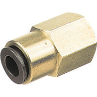 千代田通商 チヨダ フジフィメイルコネクター(金属) 4mm・Rc1/8 4-01F 1個 158-8028（直送品）