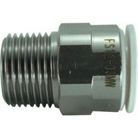 千代田通商 チヨダ ファイブSUSメイルコネクタ 白 12mm・R3/8 FS12-03MW 1個 313-7589（直送品）