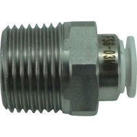 千代田通商 チヨダ ファイブSUSメイルコネクタ 白 6mm・R3/8 FS6-03MW 1個 309-4910（直送品）