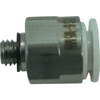 千代田通商 チヨダ ファイブSUSメイルコネクタ 白 6mm・M5X0.8 FS6-M5MW 1個 309-4952（直送品）