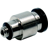 日本ピスコ ピスコ チューブフィッティング 六角穴付ストレート チューブ6 接続口径M5×0.8 POC6-M5 1個 290-8646（直送品）