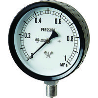 右下精器製造 右下 ステンレス圧力計(A枠立型・φ100) 圧力レンジ0~1.00MPa G411-261-1MP 1個 332-8201（直送品）