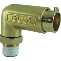 千代田通商 チヨダ タッチコネクターエルボコネクターHタイプ(金属) 接続口径R1/4 CKL-10-02H 1個 327-0335（直送品）