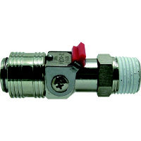 千代田通商 チヨダ 金属カップリング メガフローXパージ付真鍮R1/2 MFXP-04M-B 1個 360-3628（直送品）