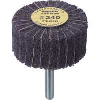 トラスコ中山 TRUSCO ナイロンミックスホイール 外径60X厚25X軸6 240♯ 5個入 FM6025-240 1箱(5個)（直送品）