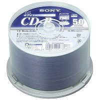 ソニー　CD-R　スピンドルケース　50CDQ80PWA　1箱（6パック300枚入）