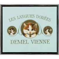 デメル　ソリッドチョコ　猫ラベル　ミルク