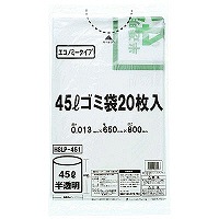 伊藤忠リーテイルリンク　エコノミーゴミ袋　半透明　45L　HSLP-451　1パック（20枚入）