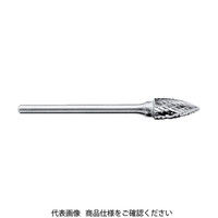 スーパー スーパー超硬バー ロー付タイプ ポイント型(シングルカット)刃径:6.3mm 刃長:12.7mm 軸径:3.0mm SB4B07S 1本（直送品）