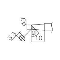 白光 こて先 3BC型 面のみ T12-BCF3 1本(1個) 294-5711（直送品）